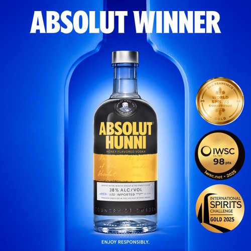 Absolut Hunni Honey Flavoured Swedish Vodka