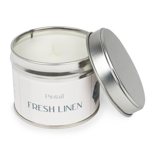 Pintail Candles Fresh Linen Classic Tin Candle