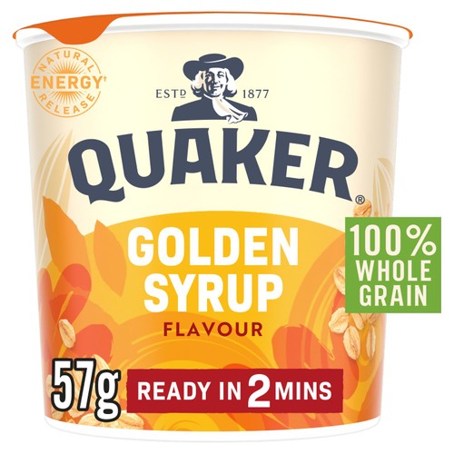 Quaker Oat So Simple Golden Syrup Porridge Cereal Pot