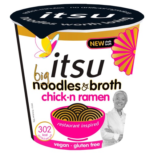itsu BIG chickn ramen instant noodles & broth pot