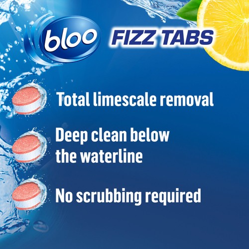 Bloo Power Fizz Tabs Anti-Limescale Lemon