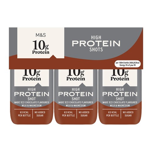 M&S High Protein Chocolate Shot Multipack