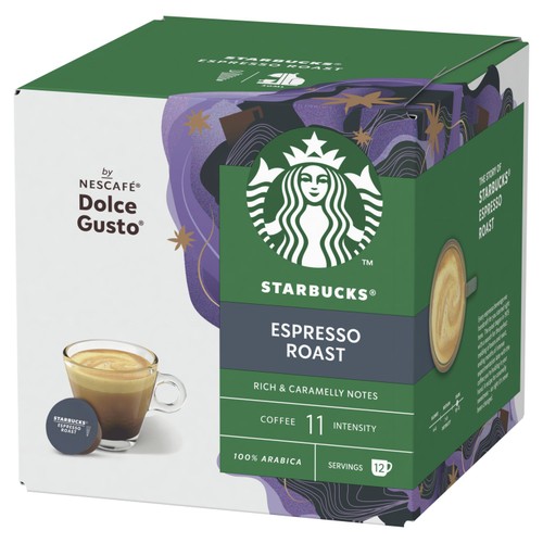 STARBUCKS Dark Espresso Roast Coffee Pods by NESCAFE Dolce Gusto