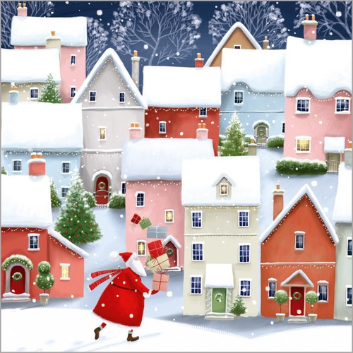 Santa & Animals Bumper Box Christmas Card Pack