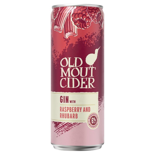 Old Mout Gin Raspberry & Rhubarb Cider Cocktail Can