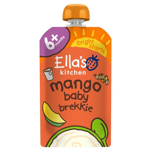 Ella's Kitchen Mango Baby Brekkie Baby Food Breakfast Pouch 6+ Months