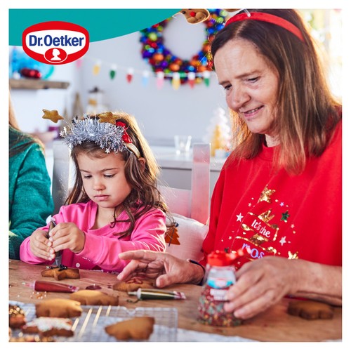 Dr Oetker 4 Christmas Glitter Decorating Writing Icing