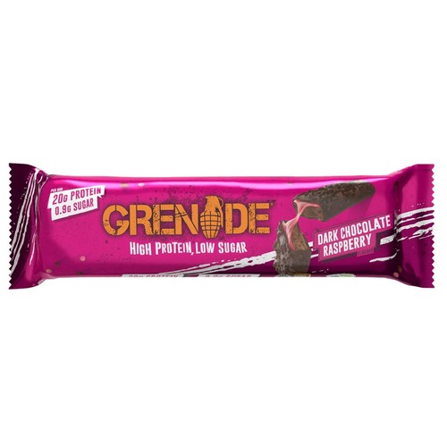 Grenade Dark Chocolate Raspberry Protein Bar 
