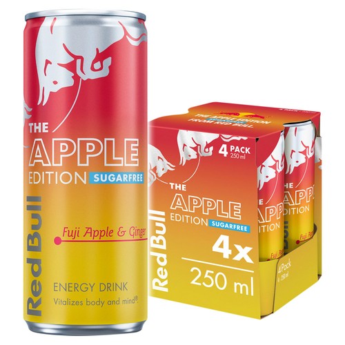Red Bull Energy Drink Sugar Free Winter Edition Fuji Apple & Ginger