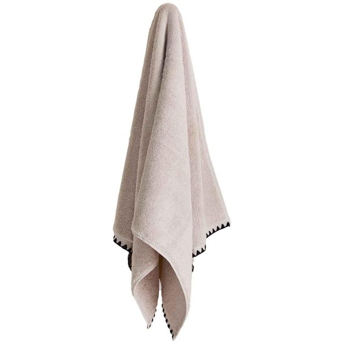 M&S Blanket Stitch Egyptian Bath Sheet, Linen