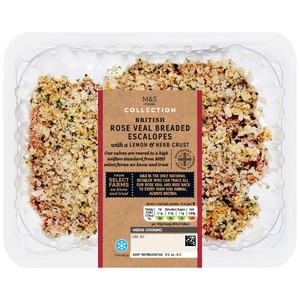 M&S Select Farms British Rose Veal Breaded Escalopes