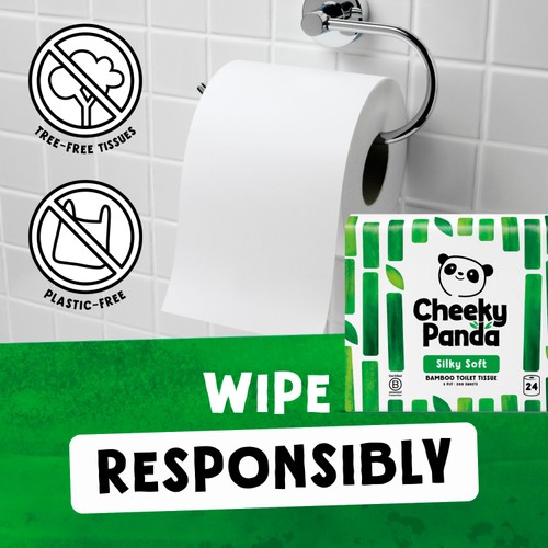 Cheeky Panda Natural Bamboo Toilet Tissue