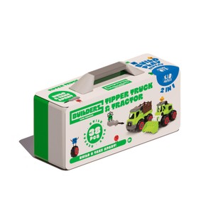Builderz Farm Tipper Truck & Tractors 2-in-1