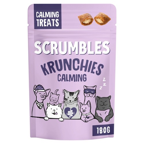 Scrumbles Cat Treats Calming Krunchies