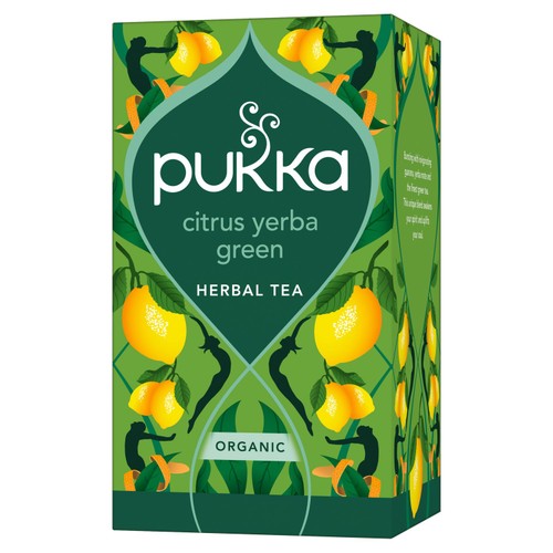 Pukka Herbs Organic Citrus with Yerba Mate x20 Green Tea Bags