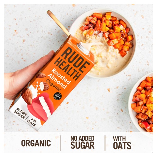 Rude Health Organic Roasted Almond Oat Drink Longlife