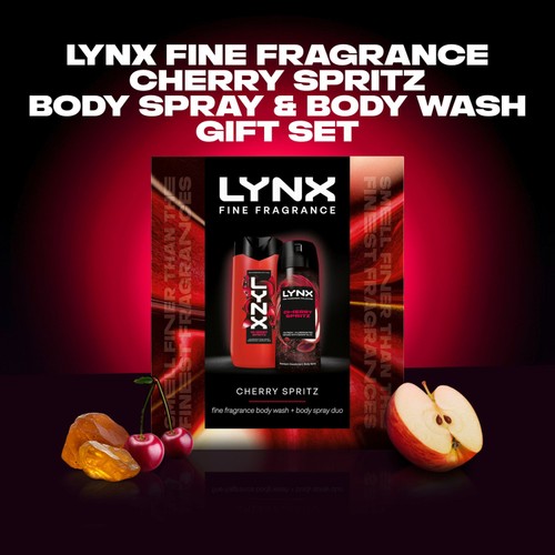 Lynx Fine Fragrance Cherry Spritz Bodyspray & Bodywash Duo