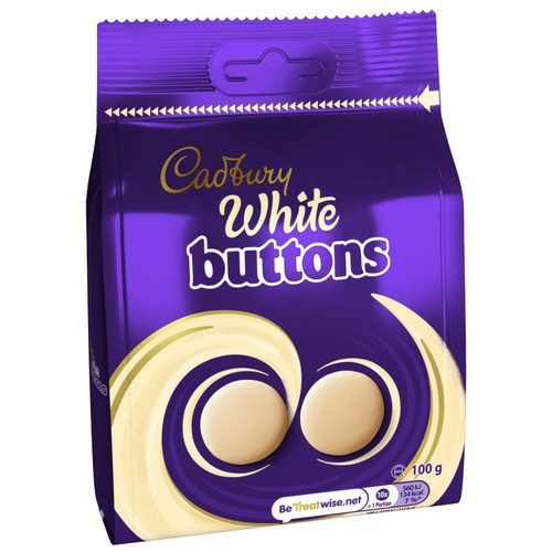 Cadbury White Chocolate Buttons Bag