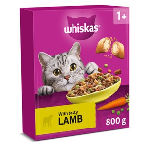 Whiskas 1+ Adult Dry Cat Food with Lamb