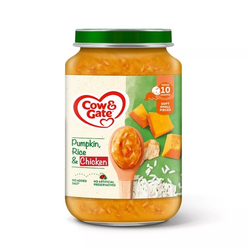 Cow & Gate Pumpkin Chicken & Rice Baby Food Meal Jar 10+ Months