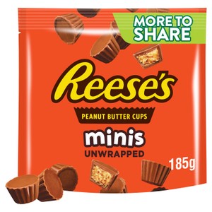 Reese's Milk Chocolate and Peanut Butter Cups Minis Pouch NON GMO 90g