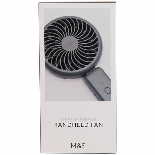 M&S USB Travel Fan, Charcoal