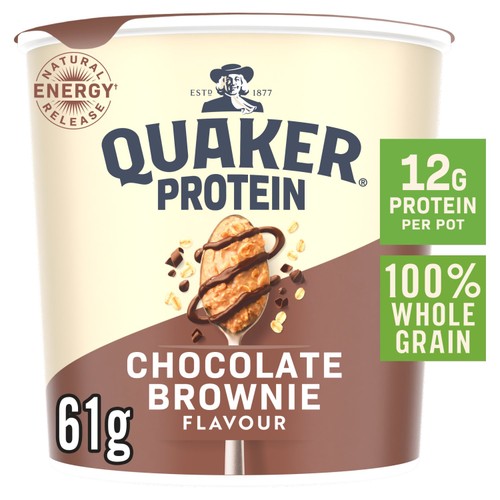 Quaker Oats High Protein Chocolate Brownie Porridge Pot