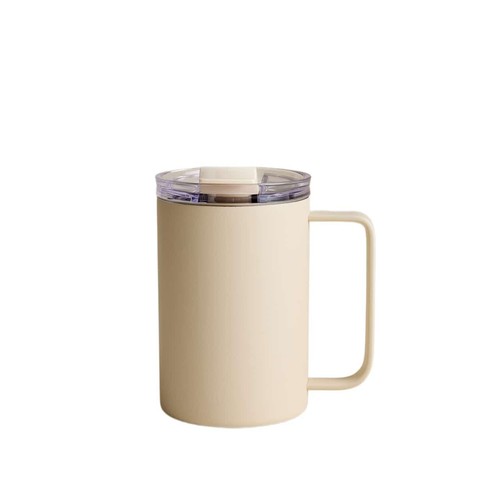 M&S Travel Mug with Handle 350ml, Antique Cream