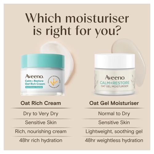 Aveeno Face Calm + Restore Triple Hydration Oat Cream