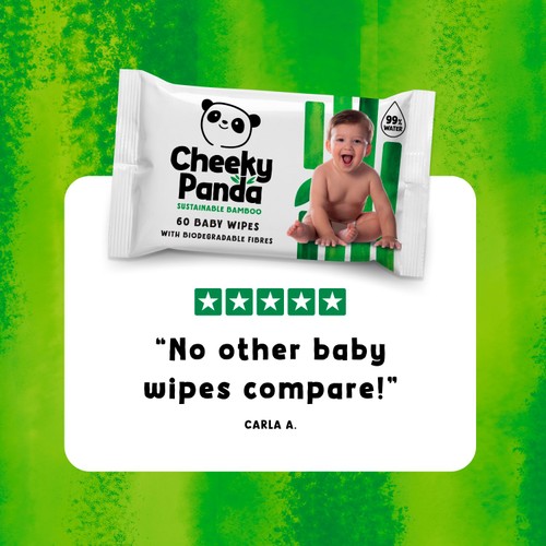 The Cheeky Panda Biodegradable Bamboo Baby Wipes