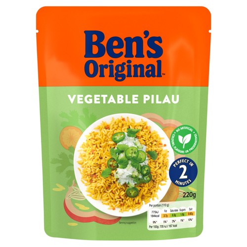 Ben's Original Vegetable Pilau Microwave Rice