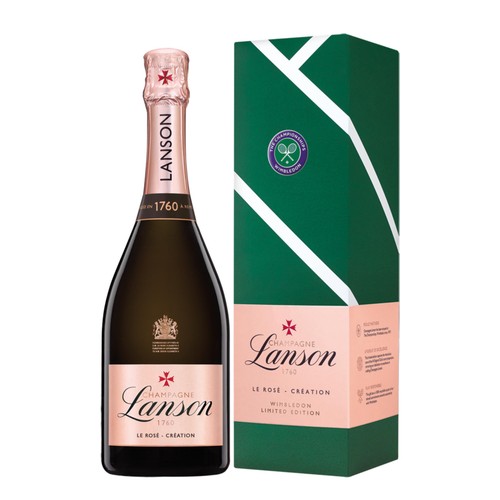 Champagne Lanson Le Rose Creation Wimbledon Edition