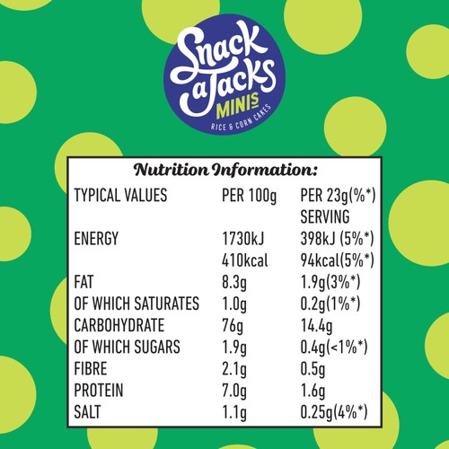 Snack a Jacks Sour Cream & Chive Rice Cakes