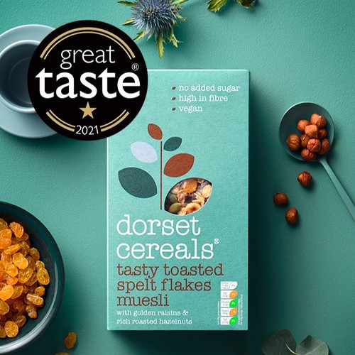 Dorset Cereals Tasty Toasted Spelt Flakes Muesli No Added Sugar Cereal