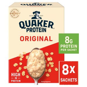 Quaker Protein Oat So Simple Golden Syrup Porridge Sachets 8x43g