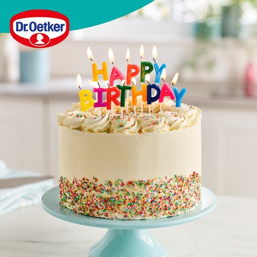 Dr. Oetker Lettered Happy Birthday Candles 