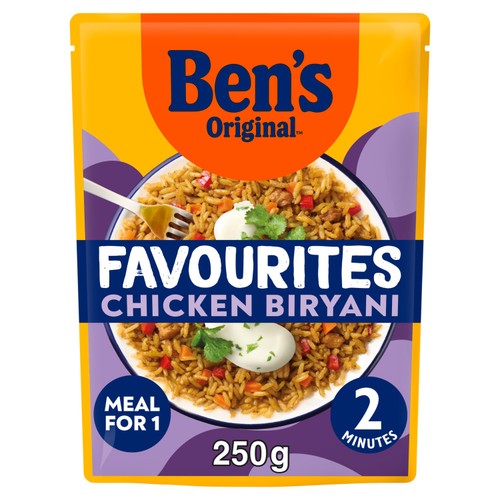 Ben's Original Favourites Indian Biryani Microwave Rice Meal