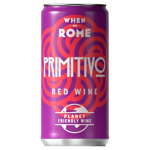 When in Rome Red Wine Primitivo IGT, Can