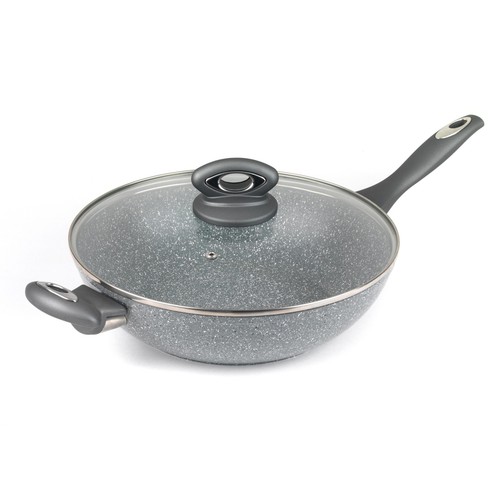 Salter Marblestone 28cm Wok Grey