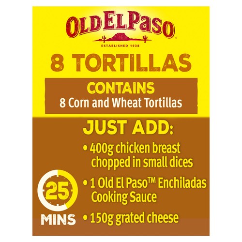 Old El Paso Corn & Wheat Tortilla Fajita Wraps