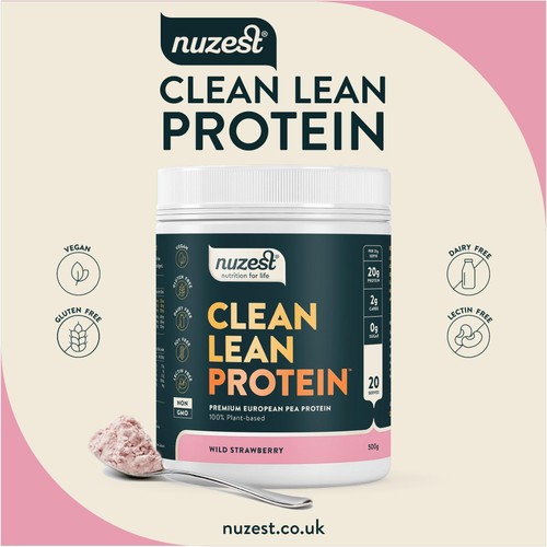 Nuzest Wild Strawberry Clean Lean Protein Powder 