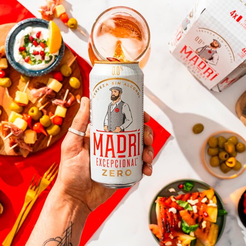 Madri Excepcional 0% Premium Lager Cans