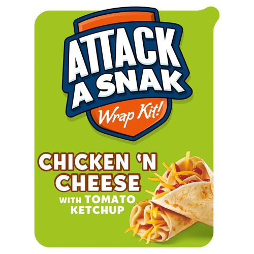 Attack-A-Snack Chicken  & Cheese Wrap