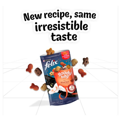 Felix Goody Bag Mixed Grill Beef Chicken & Salmon Cat Treats