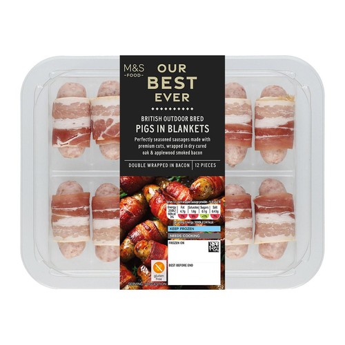 M&S Our Best Ever 12 Pigs in Blankets Frozen