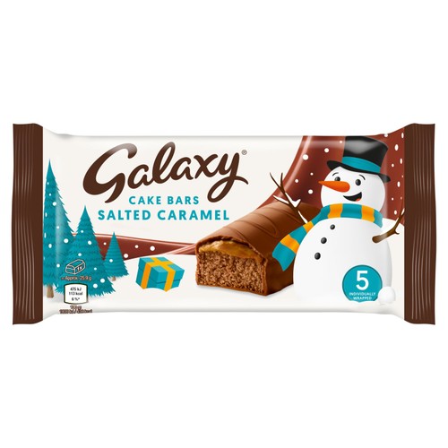 Galaxy Salted Caramel Christmas Cake Bar Multipack