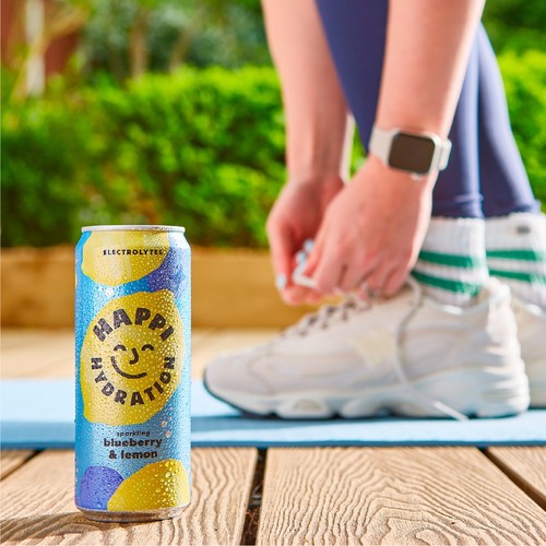 HAPPI Hydrate Blueberry and Lemon 4 Pack