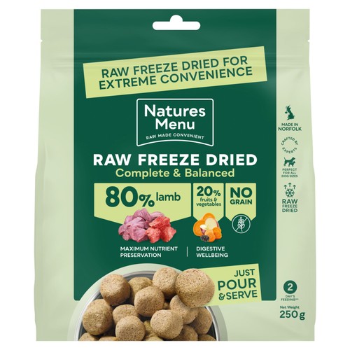 Natures Menu Raw Freeze Dried Lamb Adult Complete