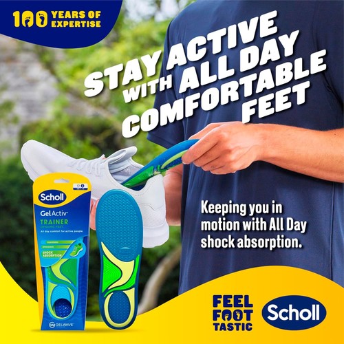 Scholl Gel Activ Trainer Insoles Large