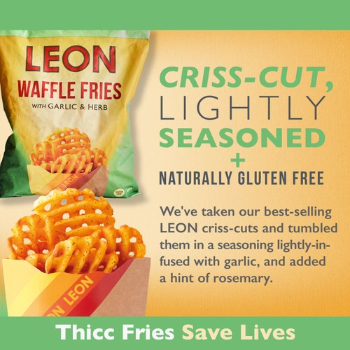 LEON Garlic & Herb Waffle Fries